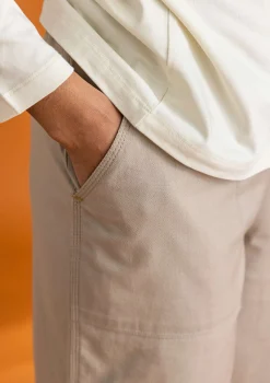 Store Gudrun Sjödén Twillhose aus Bio-Baumwolle dunkelindigo