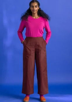 Best Sale Gudrun Sjödén Twillhose aus Bio-Baumwolle taupe