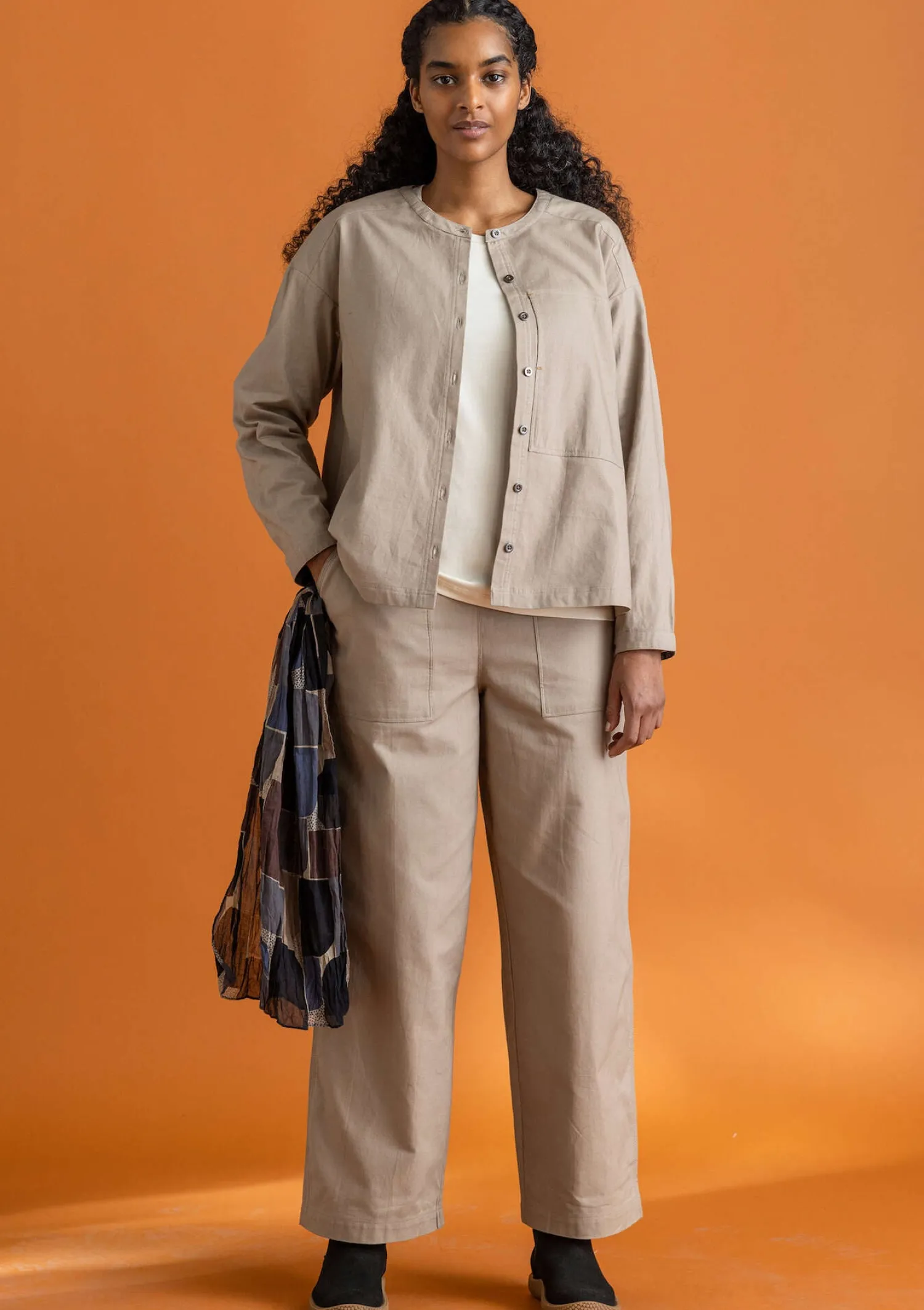 Best Gudrun Sjödén Twillhose aus Bio-Baumwolle rotebete