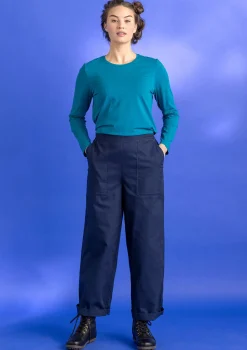 Shop Gudrun Sjödén Twillhose aus Bio-Baumwolle schwarz