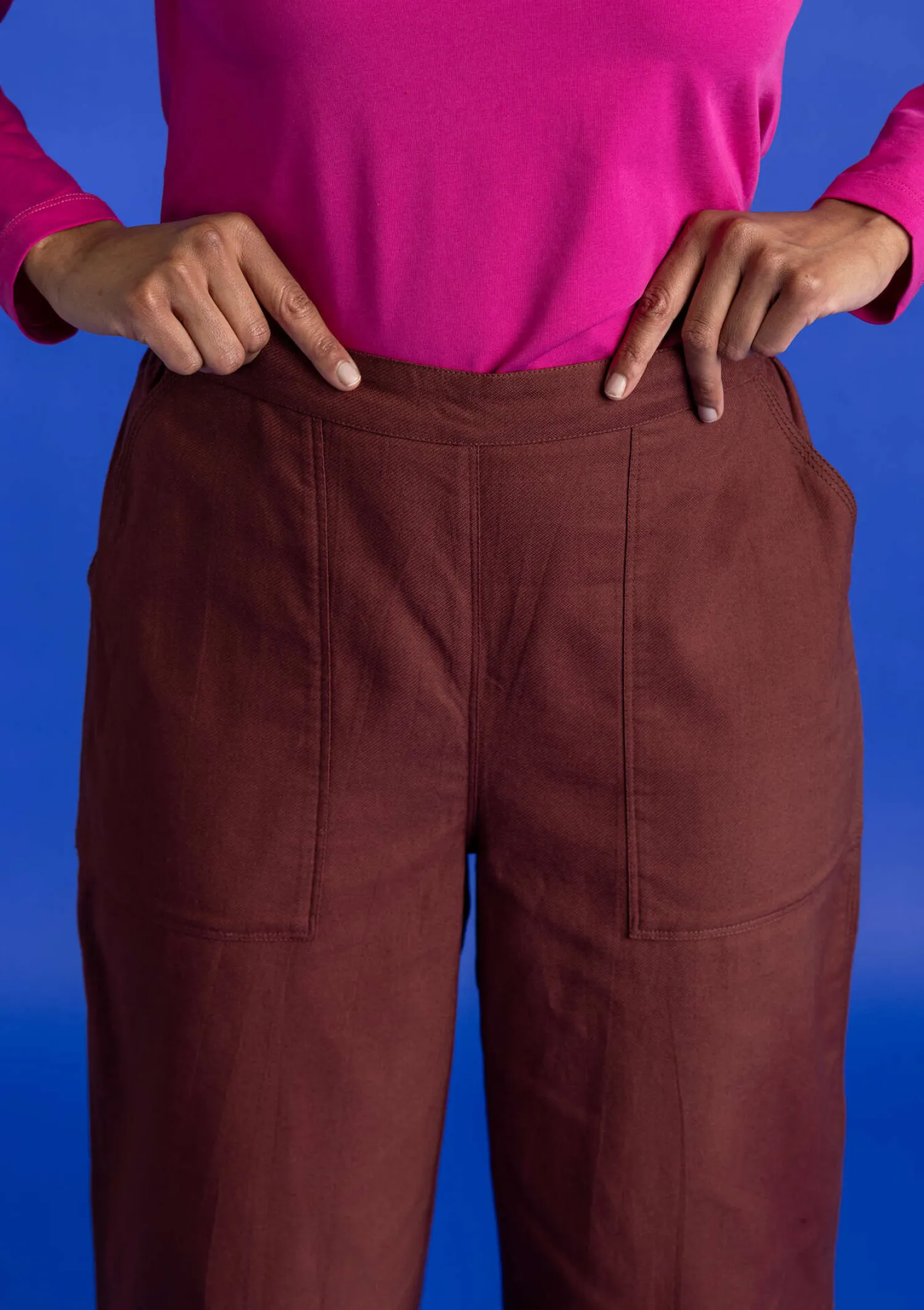 Clearance Gudrun Sjödén Twillhose aus Bio-Baumwolle schwarz
