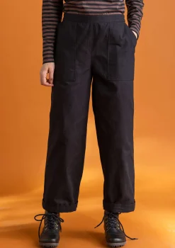 Sale Gudrun Sjödén Twillhose aus Bio-Baumwolle dunkelindigo