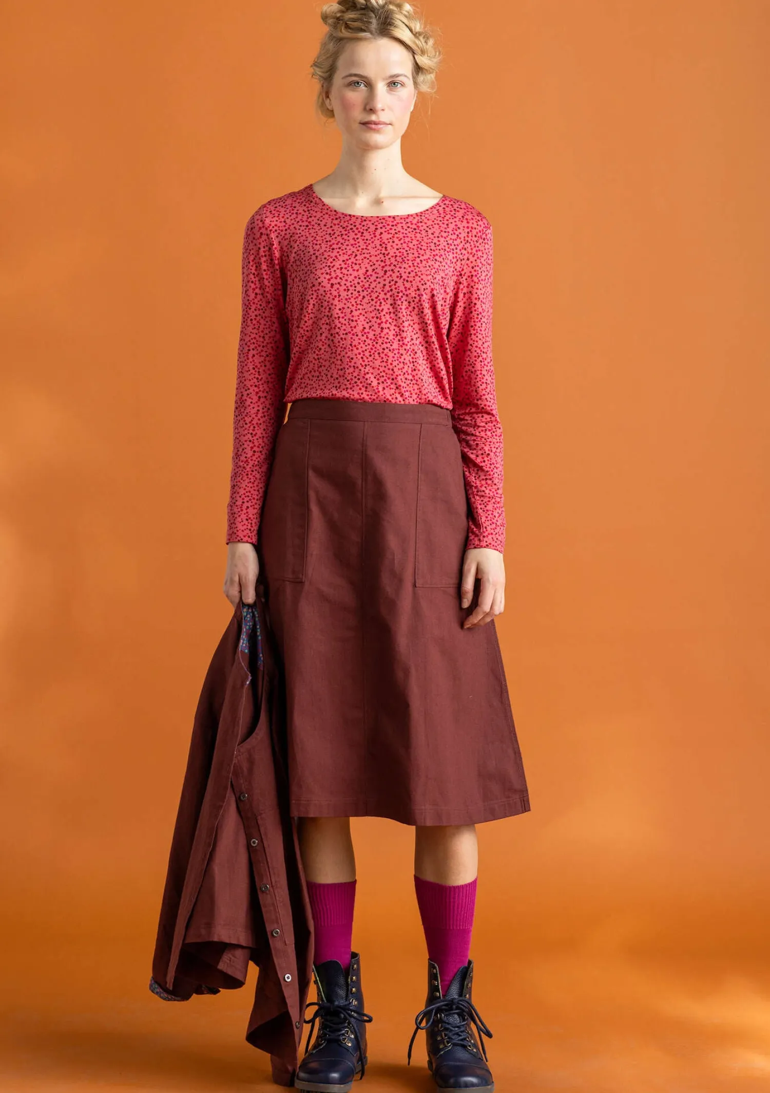 Shop Gudrun Sjödén Twillrock aus Bio-Baumwolle schwarz