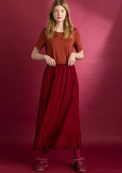 Clearance Gudrun Sjödén Unterrock aus Bio-Baumwollgewebe veilchen