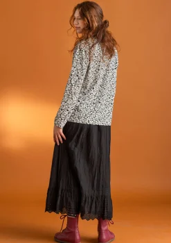 Best Gudrun Sjödén Unterrock aus Bio-Baumwollgewebe hellpetrol