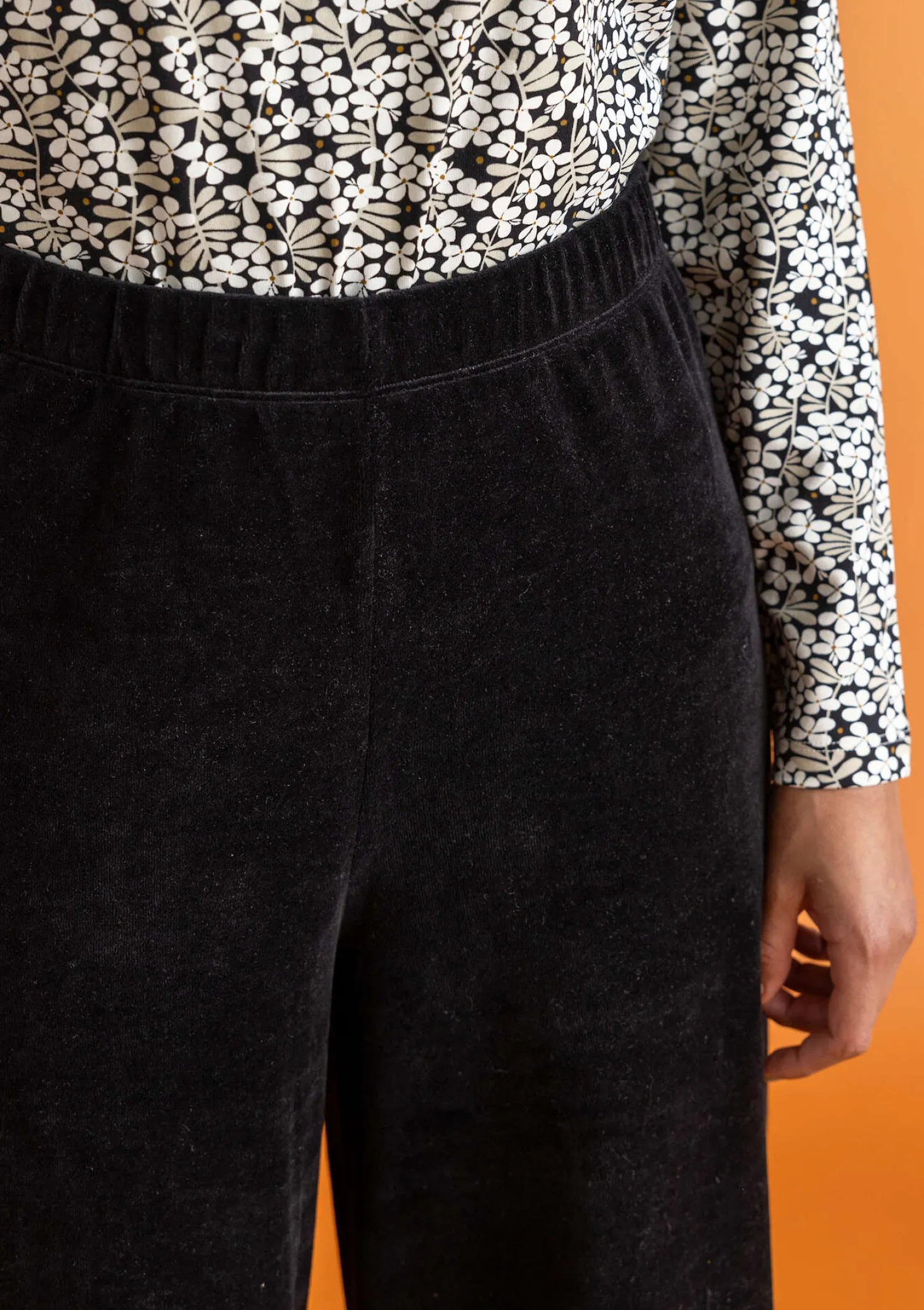 Flash Sale Gudrun Sjödén Velourshose aus Bio-Baumwolle/Recycling-Polyester meeresgrün