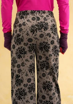 New Gudrun Sjödén Velourshose „Selma“ aus Bio-Baumwolle/Recycling-Polyester traube