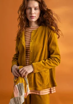 Store Gudrun Sjödén Veloursjacke aus Bio-Baumwolle/Recycling-Polyester schwarz