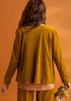 Online Gudrun Sjödén Veloursjacke aus Bio-Baumwolle/Recycling-Polyester granatapfel