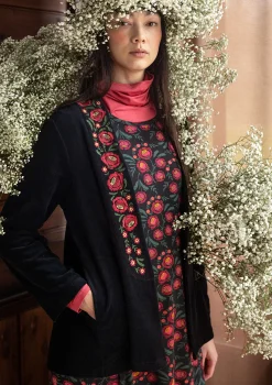 New Gudrun Sjödén Veloursjacke „Nora“ aus Bio-Baumwolle/Recycling-Polyester schwarz