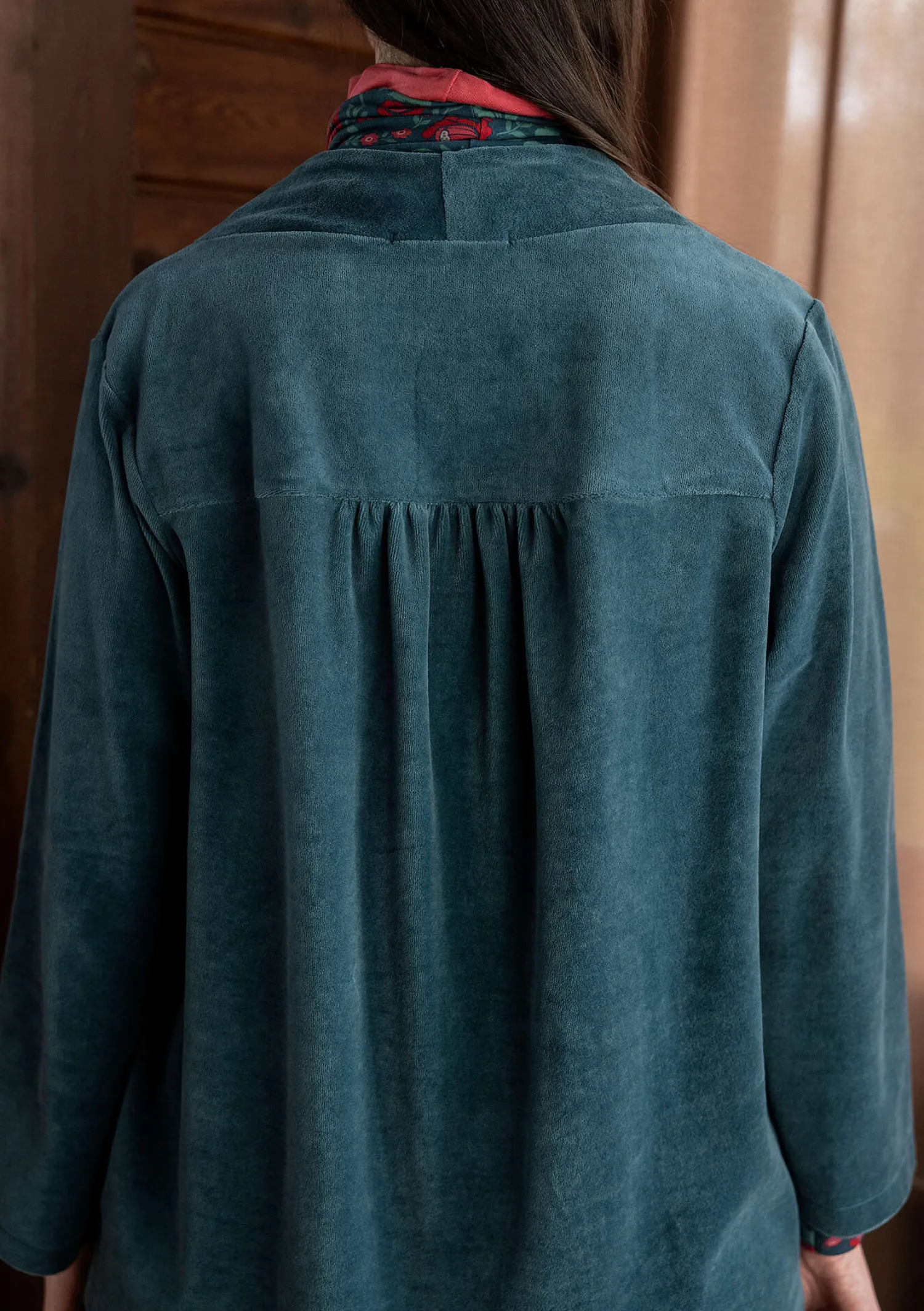 Best Sale Gudrun Sjödén Veloursjacke „Nora“ aus Bio-Baumwolle/Recycling-Polyester schwarz