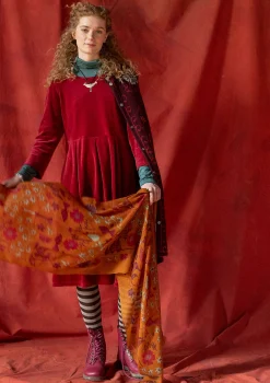 Sale Gudrun Sjödén Velourskleid „Fyrverkeri“ aus Bio-Baumwolle/Recycling-Polyester schwarz