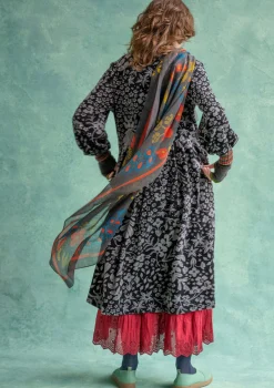 Cheap Gudrun Sjödén Velourskleid „Katla“ aus Bio-Baumwolle/Recycling-Polyester veronagrün