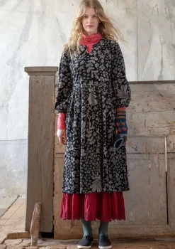 Cheap Gudrun Sjödén Velourskleid „Katla“ aus Bio-Baumwolle/Recycling-Polyester veronagrün