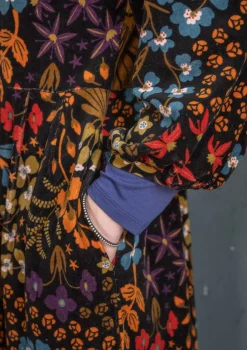 Cheap Gudrun Sjödén Velourskleid „Katla“ aus Bio-Baumwolle/Recycling-Polyester veronagrün