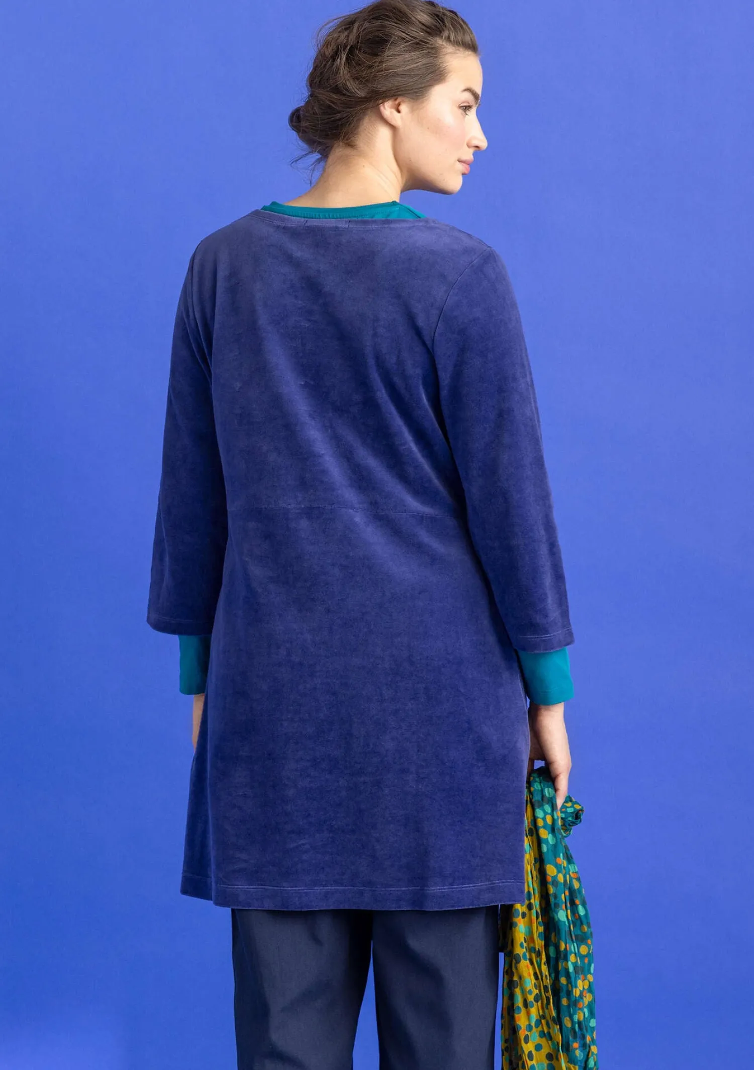 Hot Gudrun Sjödén Velourstunika aus Bio-Baumwolle/Recycling-Polyester granatapfel