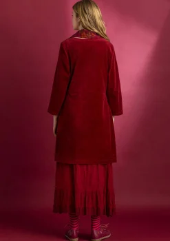 Shop Gudrun Sjödén Velourstunika aus Bio-Baumwolle/Recycling-Polyester veilchen