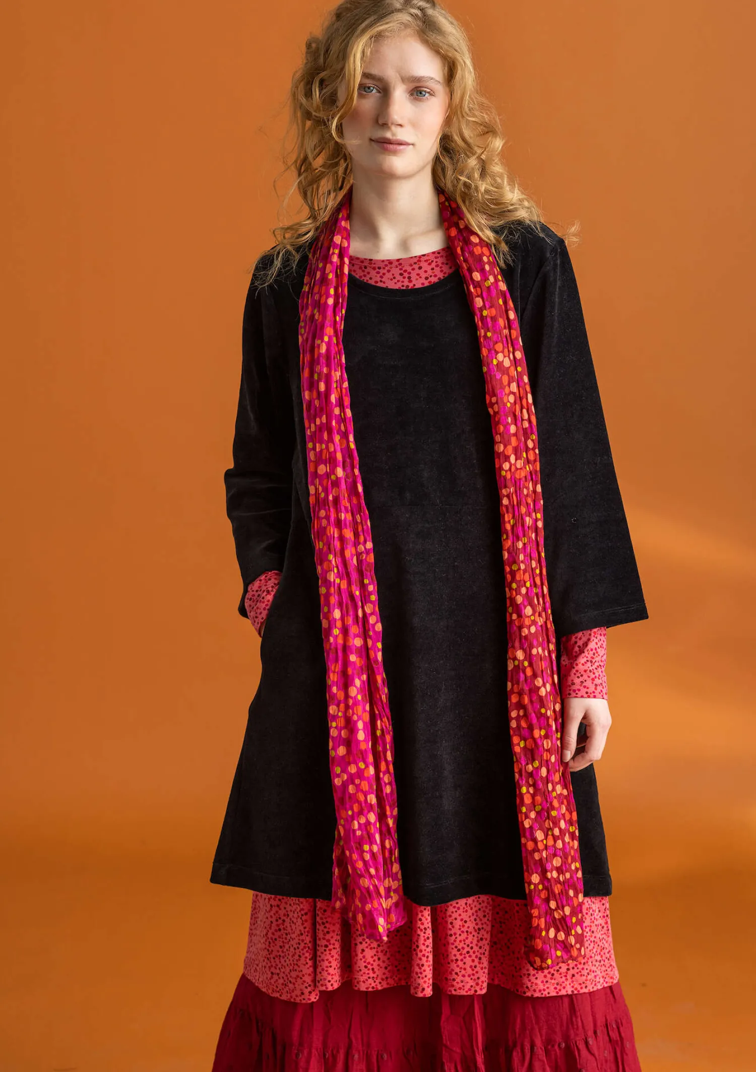Shop Gudrun Sjödén Velourstunika aus Bio-Baumwolle/Recycling-Polyester veilchen