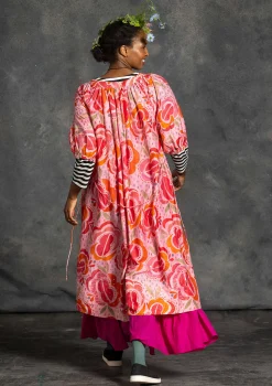Best Gudrun Sjödén Webkleid „Great Rose“ aus Bio-Baumwolle/Seide schwarz