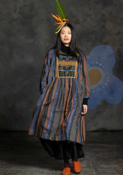 Online Gudrun Sjödén Webkleid „Jaipur“ aus Wolle/Baumwolle aubergine
