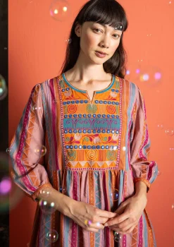New Gudrun Sjödén Webkleid „Jaipur“ aus Wolle/Baumwolle masala
