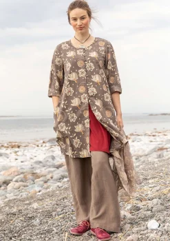 Sale Gudrun Sjödén Webkleid „Kamala“ aus Bio-Baumwolle henna