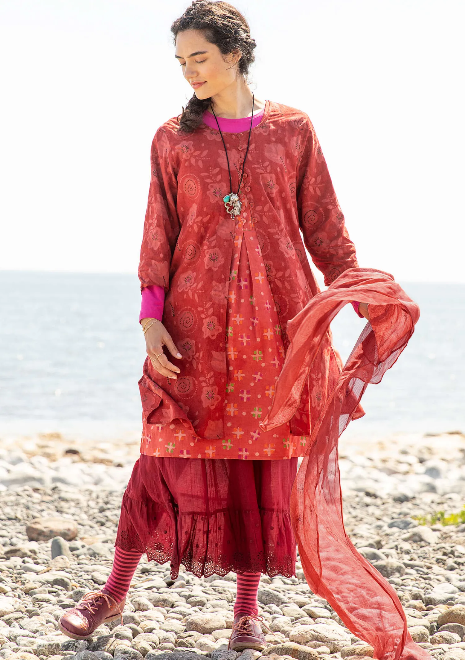 Online Gudrun Sjödén Webkleid „Kamala“ aus Bio-Baumwolle kashish