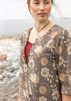 New Gudrun Sjödén Webkleid „Kamala“ aus Bio-Baumwolle henna