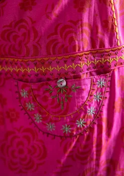 Best Gudrun Sjödén Webkleid „Kamelia“ aus Bio-Baumwolle/Seide schwarz