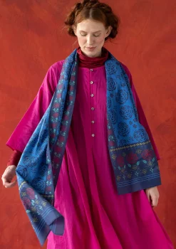 Best Sale Gudrun Sjödén Webschal „Kamelia“ aus Bio-Baumwolle/Seide cerise