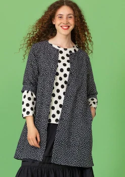 Discount Gudrun Sjödén Webtunika „Monika“ aus Bio-Baumwolle lavarot