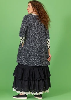 Discount Gudrun Sjödén Webtunika „Monika“ aus Bio-Baumwolle lavarot