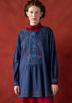 Fashion Gudrun Sjödén Webtunika „Wanja“ aus Bio-Baumwolle mohn