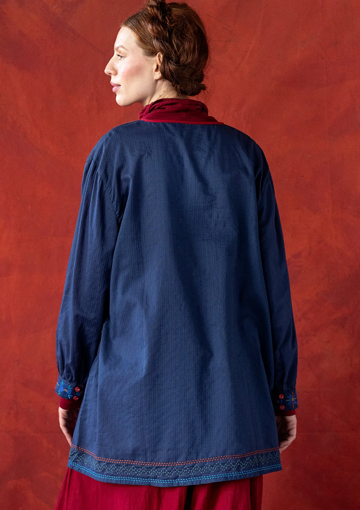 Fashion Gudrun Sjödén Webtunika „Wanja“ aus Bio-Baumwolle mohn