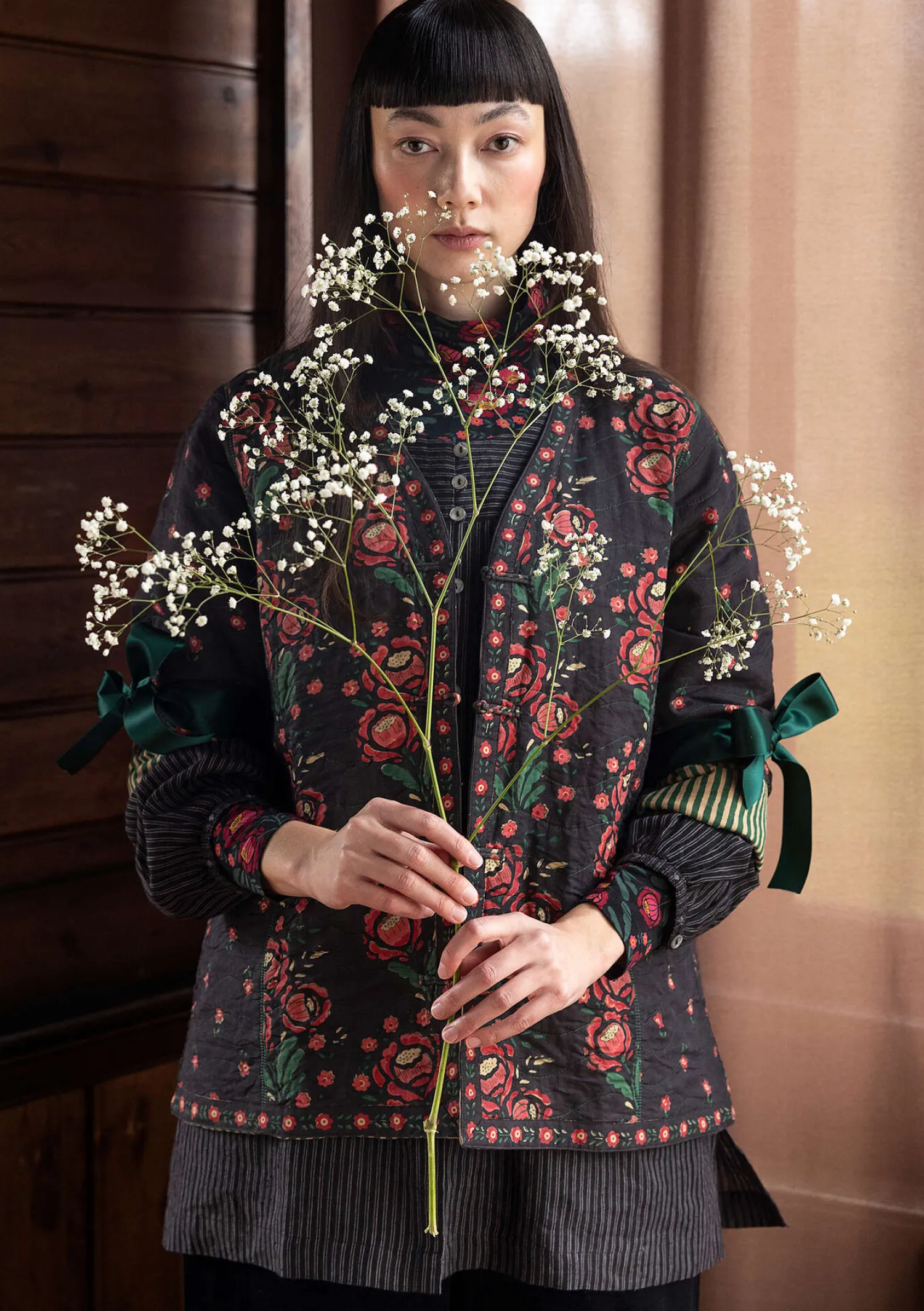 New Gudrun Sjödén Wendejacke „Asta“ aus Bio-Baumwolle schwarz