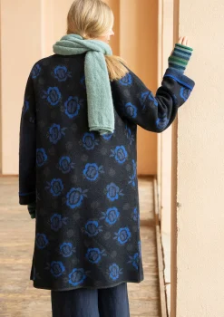 Cheap Gudrun Sjödén Wendemantel „Aria“ aus gefilztem Wollstrick schwarz