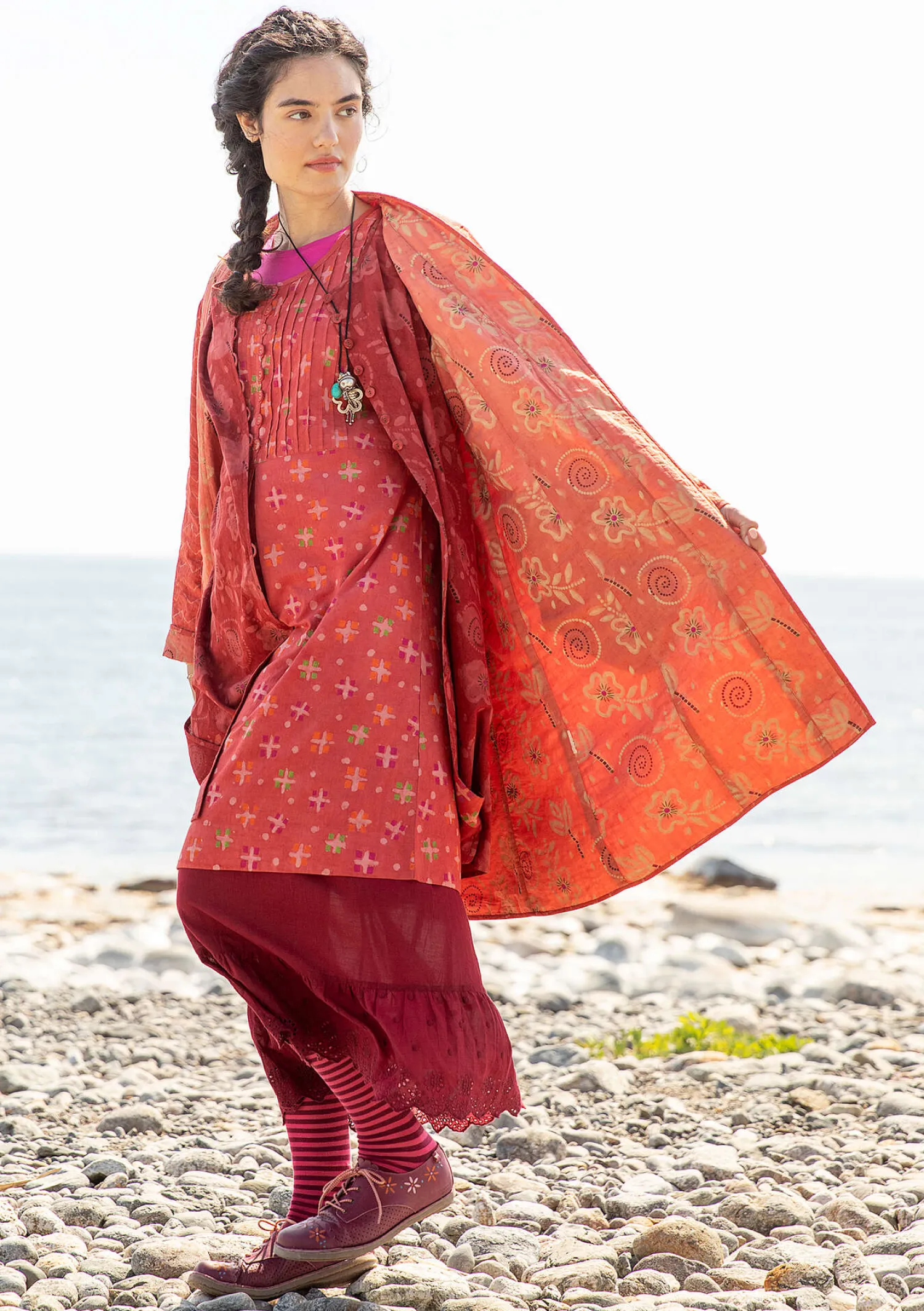 Cheap Gudrun Sjödén Wendemantel „Kavita“ aus Bio-Baumwolle schwarzesKashish