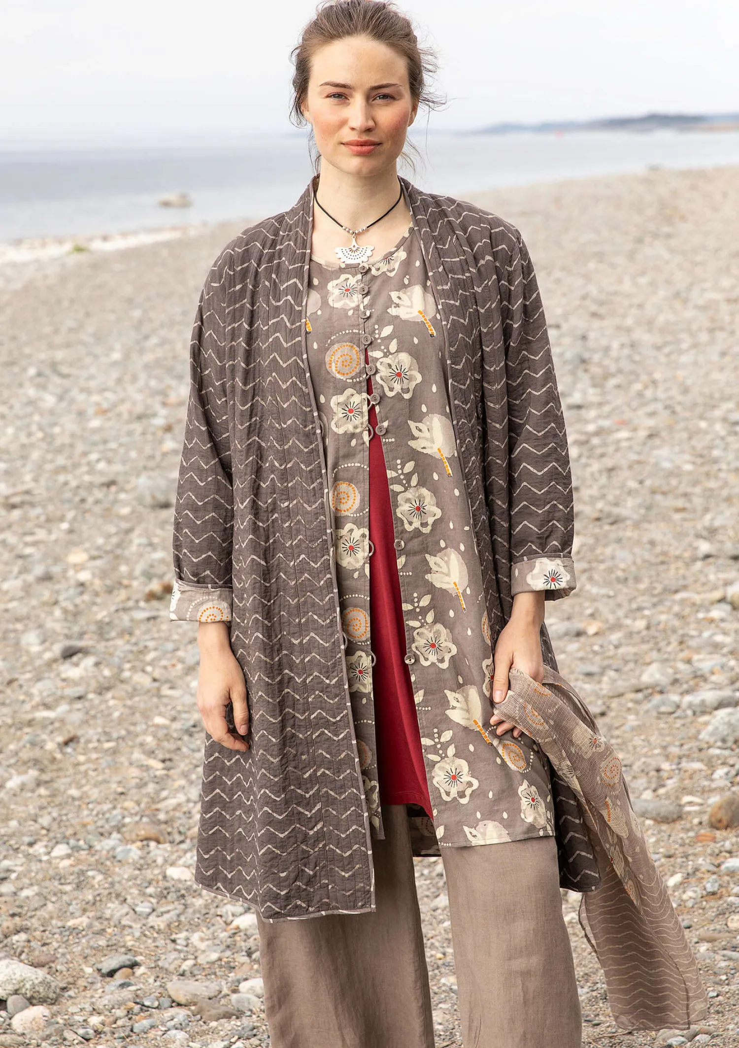 Hot Gudrun Sjödén Wendemantel „Kavita“ aus Bio-Baumwolle hopper