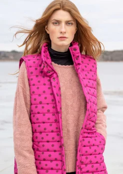 Cheap Gudrun Sjödén Weste „Susan“ aus Recycling-Polyester kaktus
