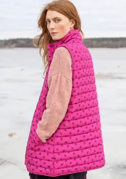 Sale Gudrun Sjödén Weste „Susan“ aus Recycling-Polyester kaktus