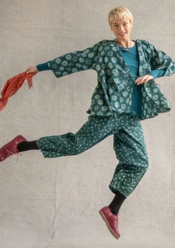 Best Sale Gudrun Sjödén Wickelbluse „Clay“ aus Bio-Baumwolle indigo