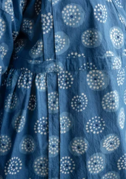 Cheap Gudrun Sjödén Wickelbluse „Clay“ aus Bio-Baumwolle indigo
