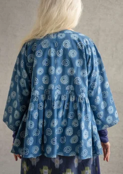 Cheap Gudrun Sjödén Wickelbluse „Clay“ aus Bio-Baumwolle kashish
